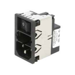 Conector: alimentare AC; soclu; tată; 1A; 250VAC; IEC 60320; KMF