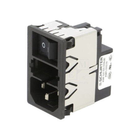 Conector: alimentare AC; soclu; tată; 1A; 250VAC; IEC 60320; KMF