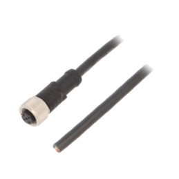 Cablu de conectare; M12; PIN: 5; drept; 5m; mufă; 60VAC; 4A; M12A