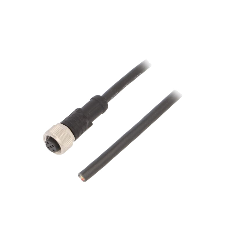 Cablu de conectare; M12; PIN: 5; drept; 5m; mufă; 60VAC; 4A; M12A
