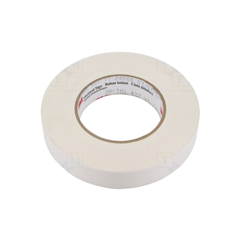 Bandă: electroizolantă; W: 25mm; L: 55m; Thk: 0,177mm; albă; 5%; 3kV Bandă: electroizolantă; W: 25mm; L: 55m; Thk: 0,177mm; albă; 5%; 3kV