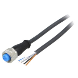 Cablu de conectare; M12; PIN: 5; drept; 5m; mufă; 125VAC; 4A; Y; IP67