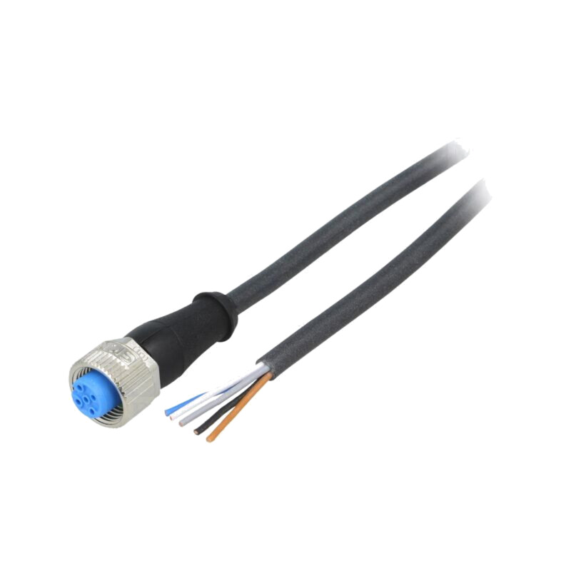 Cablu de conectare; M12; PIN: 5; drept; 5m; mufă; 125VAC; 4A; Y; IP67
