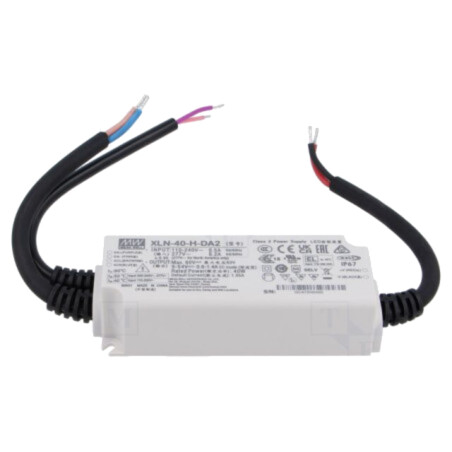 Alimentator: pulsatoriu; LED; 40W; 9÷54VDC; 600mA÷1,4A; 100÷305VAC