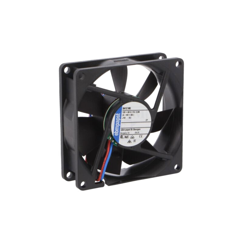 Ventilator: DC; axial; 12VDC; 80x80x25mm; 69m3/h; 32dBA; glisare