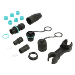 Conector: alimentare AC; terminal cu şurub; tată + mamă; TH384