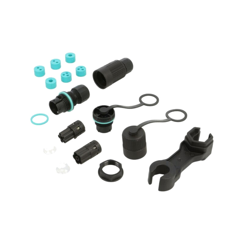 Conector: alimentare AC; terminal cu şurub; tată + mamă; TH384