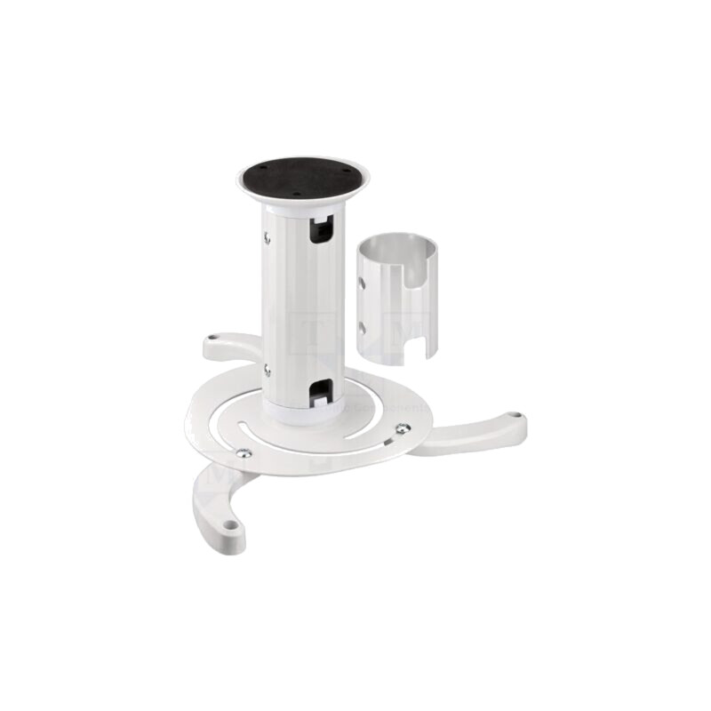 Ceiling mount; white; adjustable; 10kg; Hmin: 130mm; Hmax: 200mm