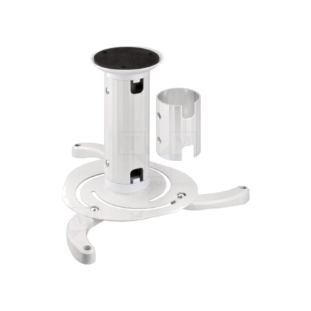 Ceiling mount; white; adjustable; 10kg; Hmin: 130mm; Hmax: 200mm