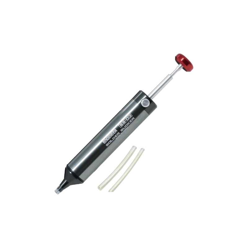 Aspiratoare pentru lipituri; silicon; Lung: 153mm; aluminiu