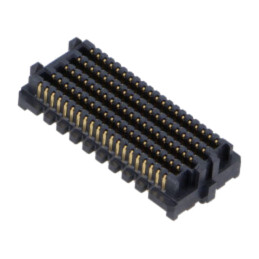 Conector: PCB-PCB; tată; PIN: 200; 1,27mm; SEAM; aurit; THT; soclu