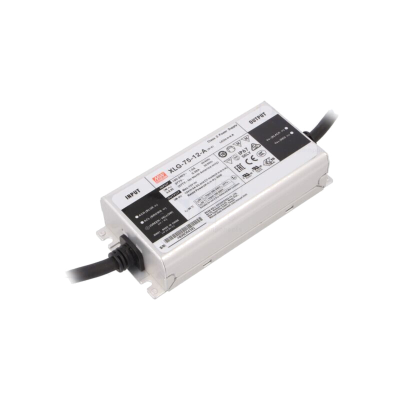 Alimentator: pulsatoriu; LED; 60W; 12VDC; 5A; 100÷305VAC; IP67; XLG Alimentator: pulsatoriu; LED; 60W; 12VDC; 5A; 100÷305VAC; IP67; XLG