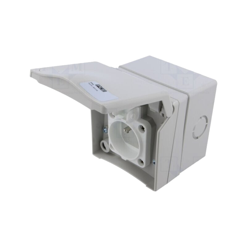Conector: alimentare AC; mamă; soclu; 250VAC; 16A; PIN: 3; IP44