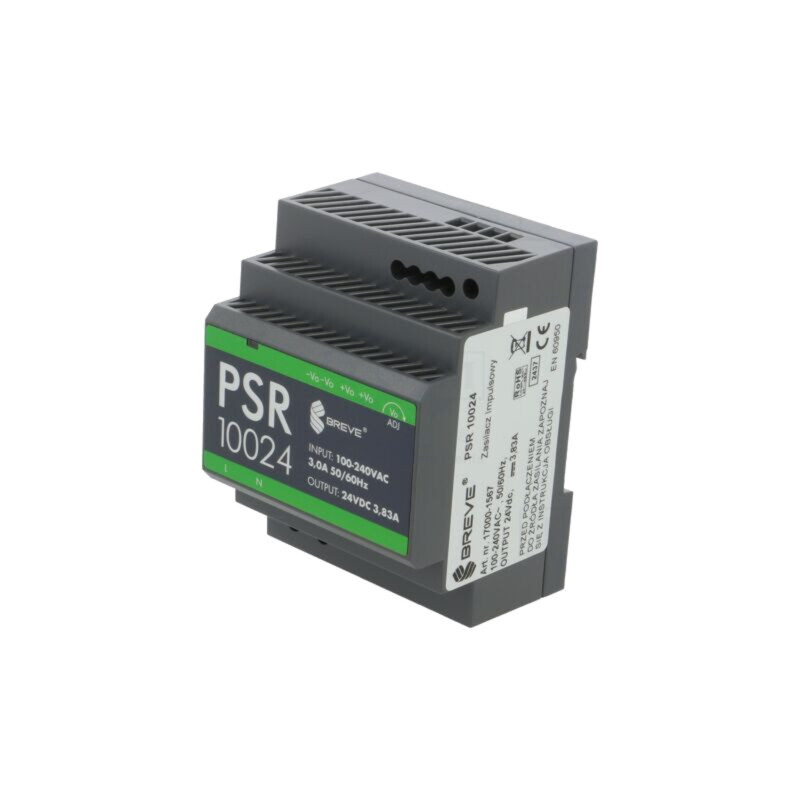 Alimentator: pulsatoriu; pentru şină DIN; 92W; 24VDC; 3,83A; IP20