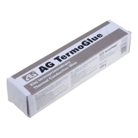 Adeziv termoconductor; albă; Termoglue; 1W/mK; 5÷15min; 120g