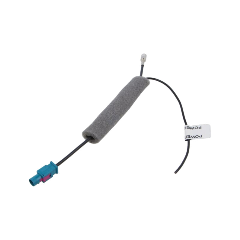 Cable; Fakra plug,SMB socket; black; straight; 0.25m; 12VDC