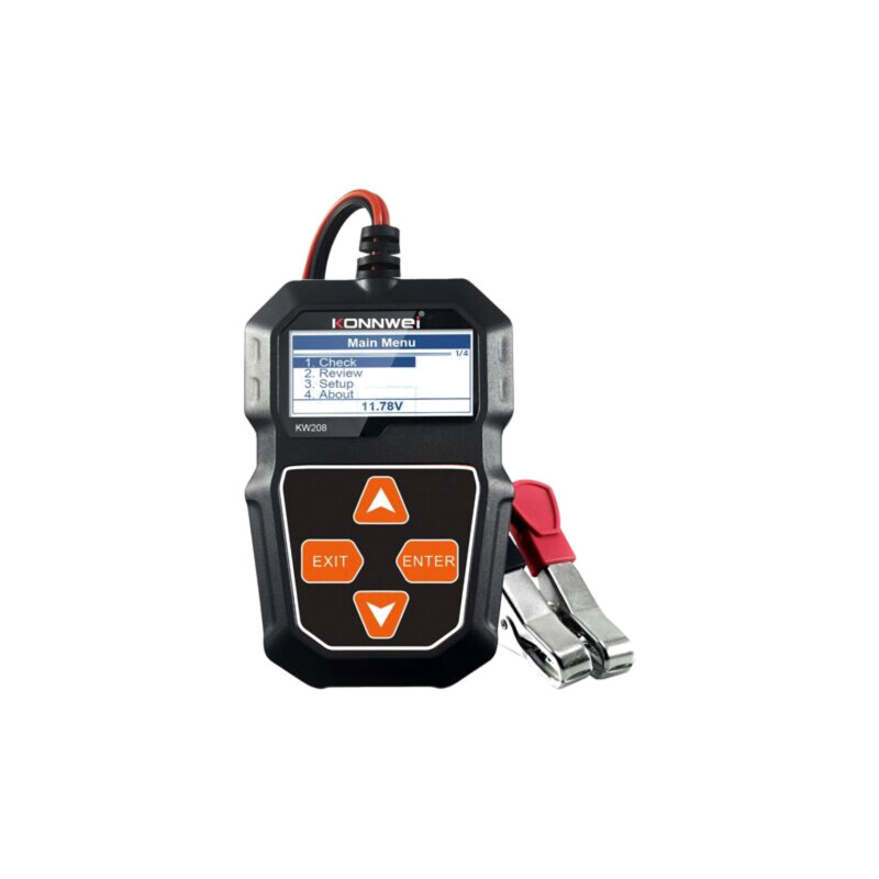 Tester: acumulator; 140x83x21mm; Afişaj: LCD 2"; 12V; 0÷50°C Tester: acumulator; 140x83x21mm; Afişaj: LCD 2"; 12V; 0÷50°C