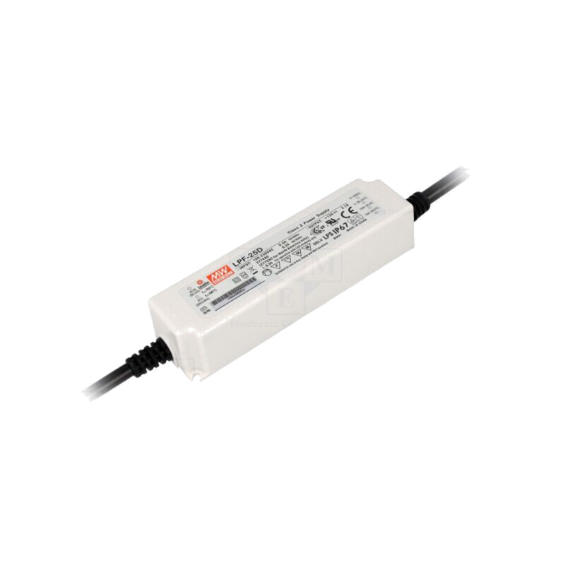 Alimentator: pulsatoriu; LED; 25,2W; 24VDC; 1,05A; 90÷305VAC; IP67 Alimentator: pulsatoriu; LED; 25,2W; 24VDC; 1,05A; 90÷305VAC; IP67