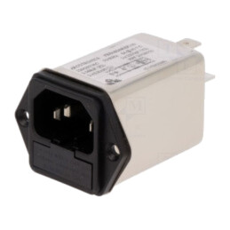 Conector: alimentare AC; soclu; tată; 6A; 250VAC; IEC 60320; 0,8mH