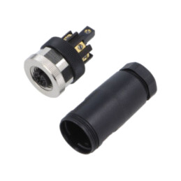 Conector: M12; mufă; PIN: 8; mamă; cod A-DeviceNet / CANopen; drept