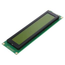 Afişaj: LCD; alfanumerice; STN Positive; 40x4; galben-verde; LED