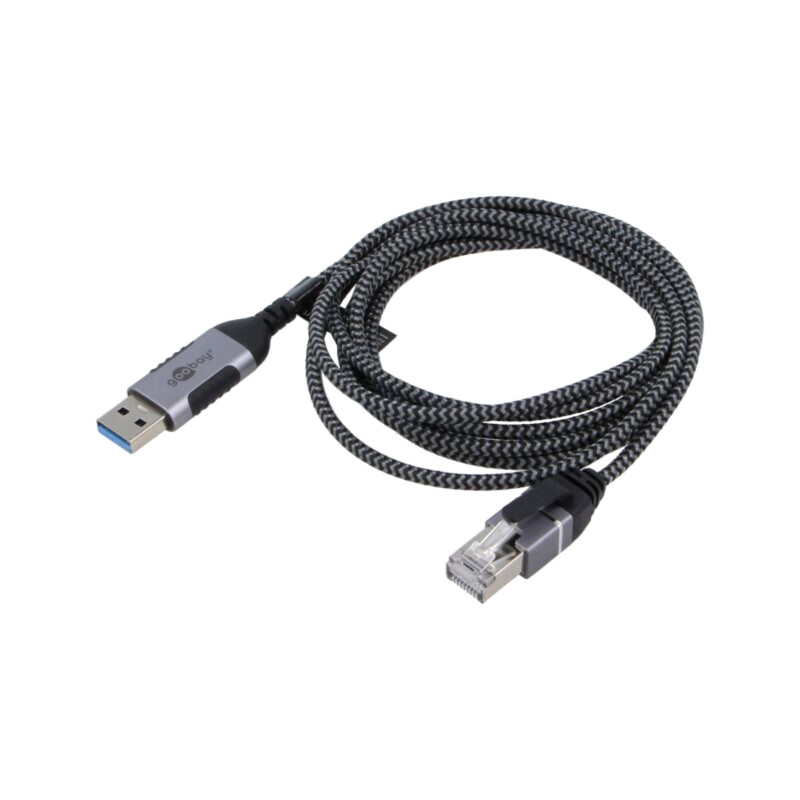 Cablu; slim,USB 3.0; RJ45 mufă,USB A mufă; nichelat; 2m; U/FTP Cablu; slim,USB 3.0; RJ45 mufă,USB A mufă; nichelat; 2m; U/FTP