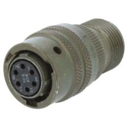 Conector: circular; mufă; mamă; PIN: 6; dimensiune 10; PT/451; oliv