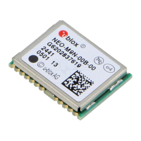 Modul: GPS/BEIDOU/GALILEO/QZSS; NMEA,RTCM,UBX; -167dBm; SMD