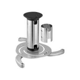 Ceiling mount; silver; adjustable; 10kg; Hmin: 130mm; Hmax: 200mm