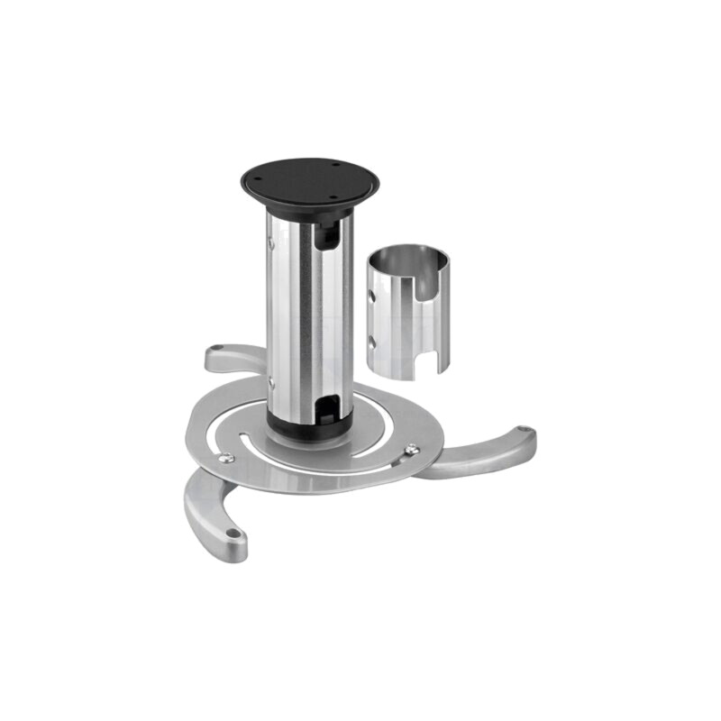 Ceiling mount; silver; adjustable; 10kg; Hmin: 130mm; Hmax: 200mm