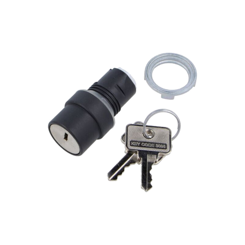 Comutator: rotativ cu cheie; 22mm; Poz.i stab: 2; fără; IP65; 46