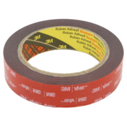 Bandă: de fixare; W: 25mm; L: 5,5m; Thk: 0,6mm; acril; 93°C,max.149°C