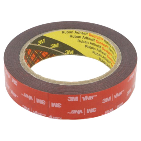 Bandă: de fixare; W: 25mm; L: 5,5m; Thk: 0,6mm; acril; 93°C,max.149°C