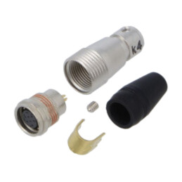 Conector: circular; HR25; lipire; PIN: 8; mufă; pe cablu; mamă; drept
