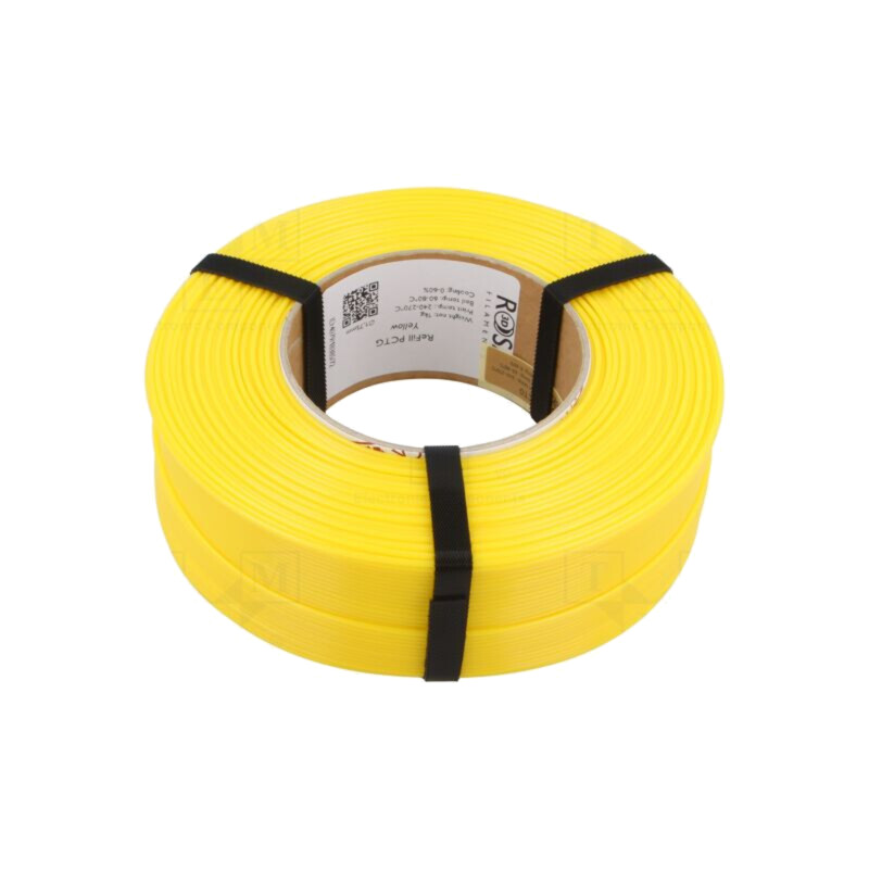 Filament: PCTG; 1,75mm; galbenă; 240÷270°C; 1kg; Temp.masă: 60÷80°C