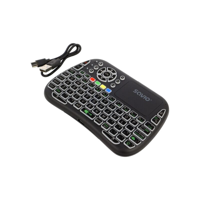Tastatură; neagră; USB C; fără fir; 10m; 300mAh