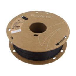 Filament: PLA; 1,75mm; charcoal black; 190÷230°C; 1kg; PolyTerra™