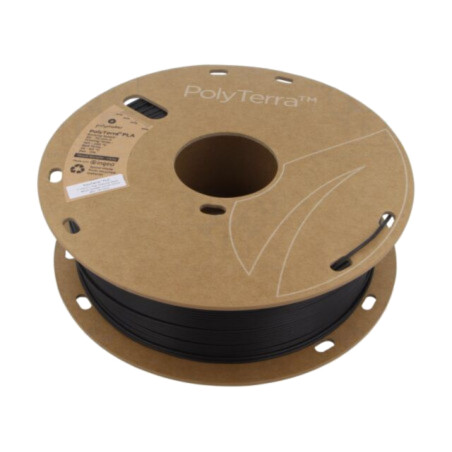 Filament: PLA; 1,75mm; charcoal black; 190÷230°C; 1kg; PolyTerra™