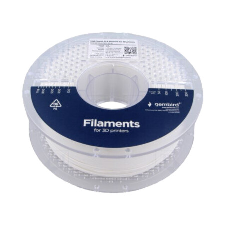 Filament: PLA; 1,75mm; albă; 210÷240°C; 1kg; High Speed