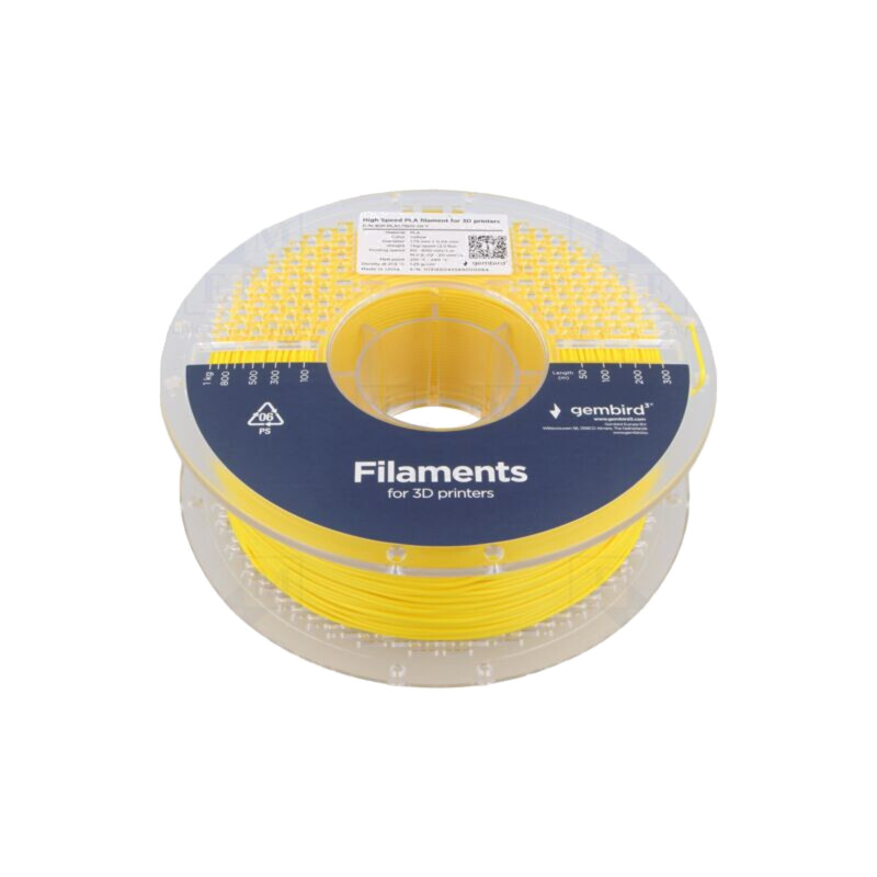 Filament: PLA; 1,75mm; galbenă; 210÷240°C; 1kg; High Speed