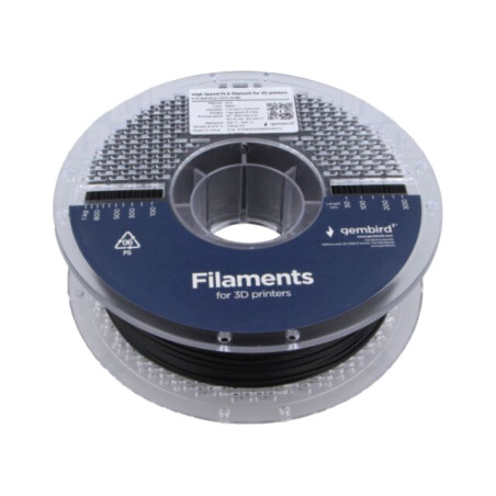 Filament: PLA; 1,75mm; neagră; 210÷240°C; 1kg; High Speed