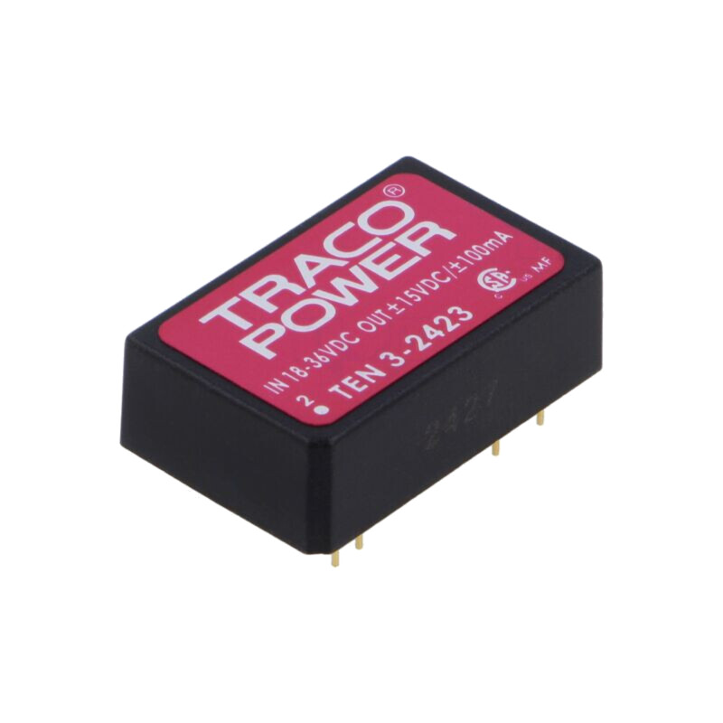 Convertor: DC/DC; 3W; Uintr: 18÷36VDC; Uieş: 15VDC; Uieş2: -15VDC Convertor: DC/DC; 3W; Uintr: 18÷36VDC; Uieş: 15VDC; Uieş2: -15VDC