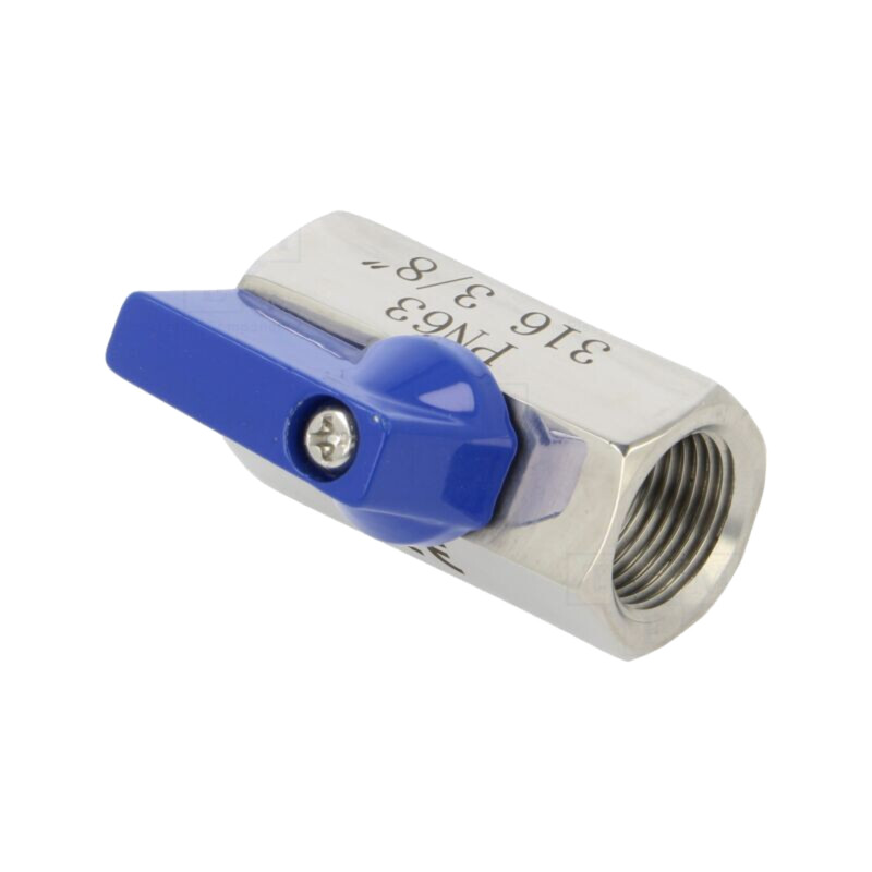 Supapă cu bilă; Oţel rezistent la acizi AISI 316; PTFE; 42mm Supapă cu bilă; Oţel rezistent la acizi AISI 316; PTFE; 42mm