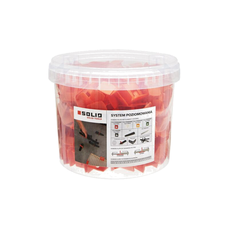 Clip; 1mm; the tile leveling system; standard; bucket; 440pcs.