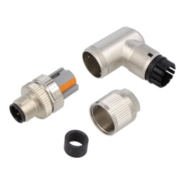 Conector: M12; mufă; PIN: 4; tată; cod D-Ethernet; pe cablu; 60V; 4A