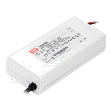 Alimentator: pulsatoriu; LED; 40W; 45÷80VDC; 500mA; 180÷295VAC