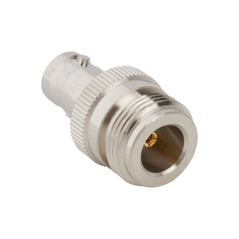 Adaptor; BNC mamă,N mamă; Izolaţie: PTFE; 50Ω; alamă; 4GHz