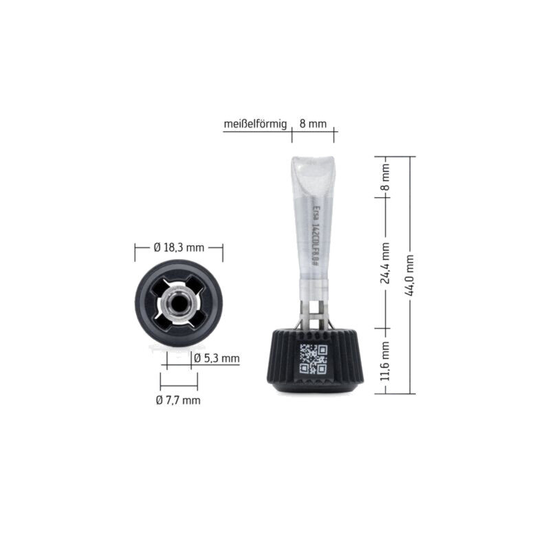 Vârf; tip şurubelniţă; 8mm; longlife; pentru staţie de lipit