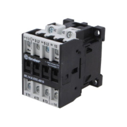 Contactor: 4-polar; NO x3 + NO; 24VAC; 10A; pentru şină DIN; 6K
