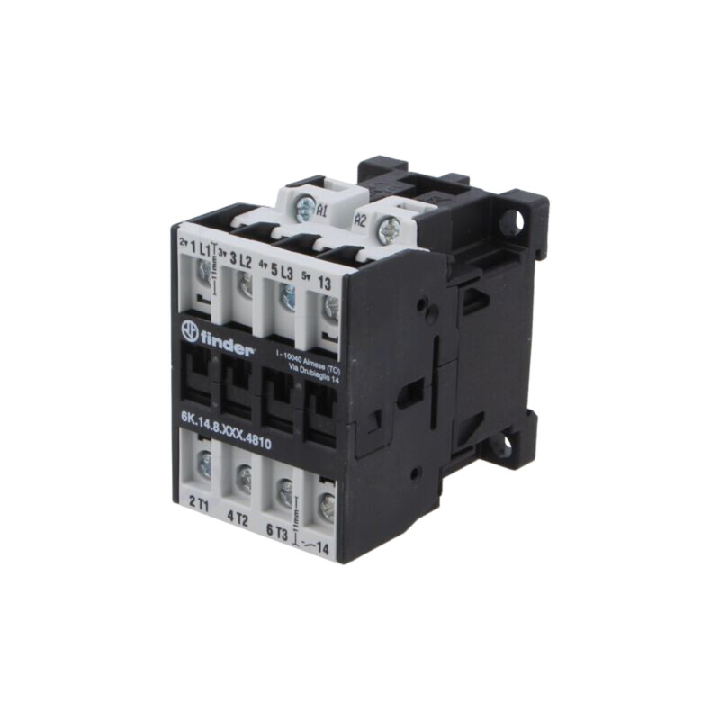Contactor: 4-polar; NO x3 + NO; 24VAC; 10A; pentru şină DIN; 6K